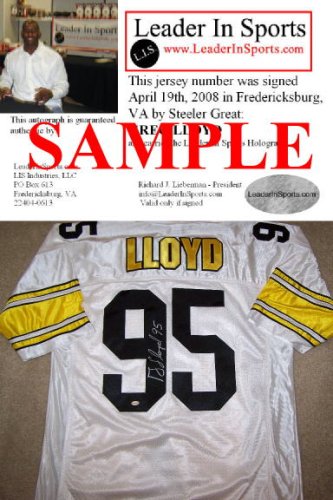 Greg Lloyd Autographed White Jersey - Pittsburgh Steelers