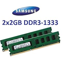 4GB Dual Channel Kit Samsung original 2 x 2 GB 240 pin DDR3-1333 (1333Mhz, PC3-10600, CL9) 128Mx8x16 double side (2x M378B5673FH0-CH9) f�r DDR3 + i5 Mainboards - 100% kompatibel zu 1066Mhz, PC3-8500, CL7