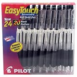 EasyTouch Retractable Ballpoint Black Pens - 24pk