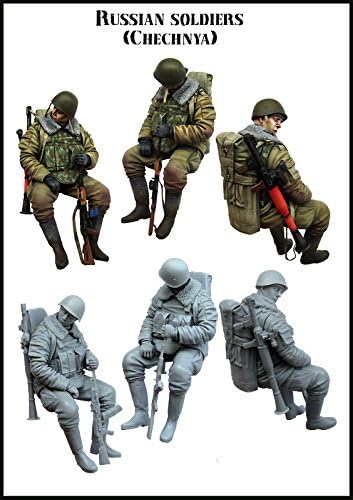 Evolution Miniatures 1:35 RUssian Soldiers Chechnya Resin Figure Kit #EM-35126