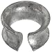 Campbell 83-G Manila Rope Thimble for 58" Rope Diameter, Hot Rolled, Mild Steel, Galvanized