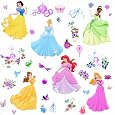 RoomMates RMK1470SCS Disney Princess Peel & Stick Wall Decals with Gems