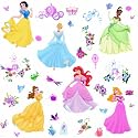 RoomMates RMK1470SCS Disney Princess Peel & Stick Wall Decals with Gems