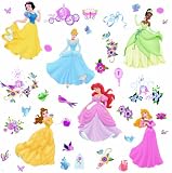 RoomMates RMK1470SCS Disney Princess Peel & Stick Wall Decals with Gems