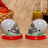 NCAA Ohio State Buckeyes Ceramic Helmet Salt & Pepper Shakers