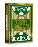Copag Poker Size Regular Index Texas Holdem Playing Cards (Single Green Deck)