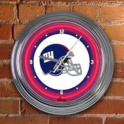 New York Giants Team 14" Neon Clock NFL Football Fan Shop Sports Team Merchandise