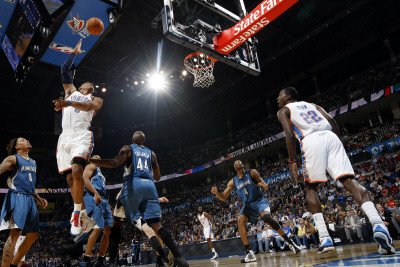 Minnesota Timberwolves v Oklahoma City Thunder: Russell Westbrook Photographic Poster Print by Layne Murdoch, 24x36