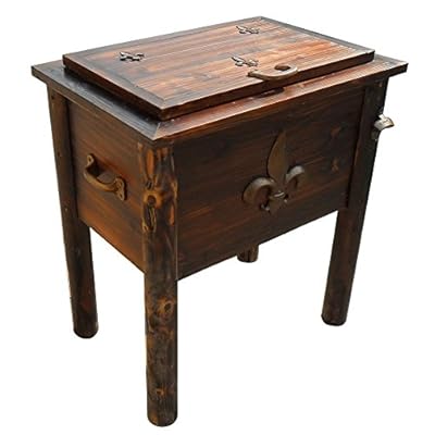Leigh Country Char-log 54 qt. Fleur De Lis Medallion Patio Cooler
