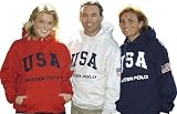USA Water Polo Hooded Pullover Cotton Sweat Shirt