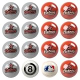 Houston Astros MLB Home vs. Away Billiard Balls Full Set (16 Ball Set) by Imperial International