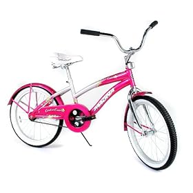 Click here to buy Magna Carolina Cruisin' Girl's 20-Inch Cruiser Bike.