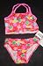 Toddler Girls 2 PC Tankini Swimsuit XX Back Red/Pink Confetti
