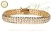 WILLOW XPRESS: *ROLOFLEX CZ DOUBLE ROW CUFF GOLDTONE BRACELET*