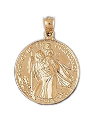 CleverEves 14k Gold Pendant Religious 7.7 - Gram(s)