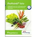 Weight Watchers ProPoints Liste. ProPoints Werte f�r 1000 Lebensmittel