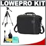 Lowepro Classified 200 AW Digital SLR Camera Case (Black) + Tripod + Accessory Kit for Canon Rebel XSi, XS, T1i, T2i, EOS 60D, 50D, 5D, 7D, Nikon D3000, D3100, D5000, D7000, D90, D300s, Olympus Evolt E-5, E-30, E-450, E-620 & Sony Alpha A290, A390, A500, A33, A55, A550