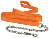 Hamilton 1 Single Thick Nylon Horse Longe Line with Snap 26 Feet with 24 Chain, Mango Orange 519EIWRg76L. SL160 Hamilton 1 Single Thick Nylon Horse Longe Line with Snap 26 Feet with 24 Chain, Mango Orange