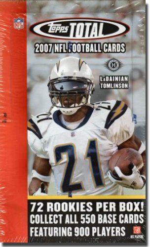 2007 Topps Total NFL Football Sports Trading Cards Sealed Hobby Box (36 Packs) On Sale