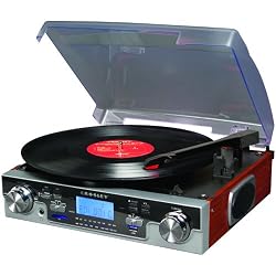 Crosley Radio CR6007A-MA Recording Tech Turntable (Mahogany)