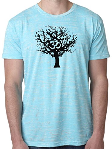 Yoga Clothing For You Mens Tree of Life Burnout Tee Shirt