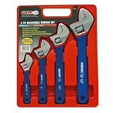 Grip 4 pc Adjustable Wrench Set