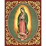 Our Lady of Guadalupe Subject Art Poster Print by Vincent Barzoni, 22x28