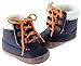 Kuner Baby Boys Plush Shoe Laces Warm Boots First Walkers Shoes