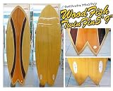 ウッドラミネートボード WOOD FISH TWIN FIN 5'9"