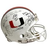 Miami Hurricanes Autographed Pro-Line Helmet with Twelve Signatures