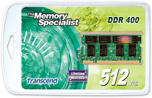 Transcend 512MB DDR400 SO-DIMM MEMORY TS400N-512