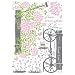 Reusable Decoration Wall Sticker Decal - Sweet Love Pull Flower Wagon