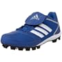 adidas Men's Triple Star 7 Low Baseball Cleat,Royal/White/Silver,8 M