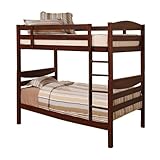 Twin/Twin Wood Bunk Bed - Brown