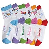 Lot Of 6 Pairs Assorted Computer Design Beautiful Kids / Girls Socks