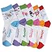 Lot Of 6 Pairs Assorted Computer Design Beautiful Kids / Girls Socks