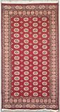 5'2 x 8'3 Pak Mori Bokhara Area Rug with Silk & Wool Pile - | Category 5x8 Rug | Handmade Bokhara Jaldar Rugs