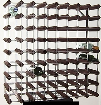 72 Bottle Wine Rack Kit - Dark Stained Oak