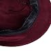 Vbiger Women's Beret Beanie Warm Wool Cap Hat (Wine Red2)