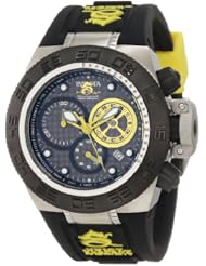 Invicta Womens 10156 Subaqua Noma IV Chronograph Black Dial Black and Yellow Silicone Watch