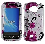 PINK FLOWER WHITE Protector Hard Case for Samsung Reality U370 / U820 + Fre ....