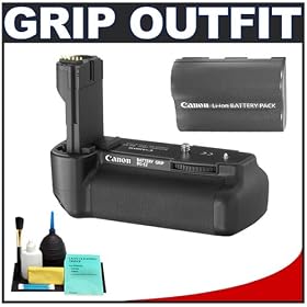 Canon BG-E2N Battery Grip + Canon BP-511A Battery Pack + Precision Design 6-Piece Cleaning Kit - for the EOS 20D, 30D, 40D & 50D Digital SLR Cameras