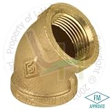 NUSET 1 Brass or Bronze Elbow - 45 Degrees (U120-25)