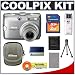 Nikon Coolpix P4 8.1 megapixel Digital Camera + Transcend 2GB 150x SecureDigital (SD) Card + High Speed USB 2.0 SecureDigital (SD) Card Reader + ImageRecall Digital Image Recovery Software + Spare DB-ENEL5 Battery for Nikon + Nikon Coolpix 5611 Case (Came