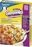 Gerber Graduates Meals, Garden Vegetables, Chicken and Rice in Sauce, 6-Ounce Boxes (Pack of 12)