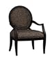 Leopard Print Occasional Chair (Black/Leopard) (37"H x 26.13"W x 27.88"D)