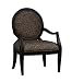 Leopard Print Occasional Chair (Black/Leopard) (37"H x 26.13"W x 27.88"D)