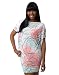 Apple Bottoms Allover Print Dolman Dress Multi-Color Xl