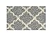Shag Door Mat | Moroccan Trellis Gray Grey, 20 x 30 inch, Indoor Use Doormat, Accent Small Rug, Entryway