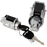 APDTY 035813 Ignition Lock Cylinder w/New Keys And Passlock Chip (Fixes Security Light)(D1493F; 25832354; 15822350; US286l)(Dash-Mounted)